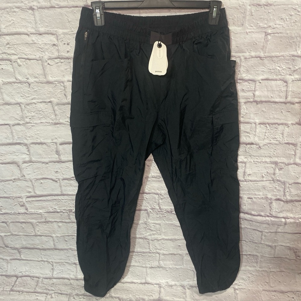 NWT prAna Crossback Pants Black Women’s Size Large